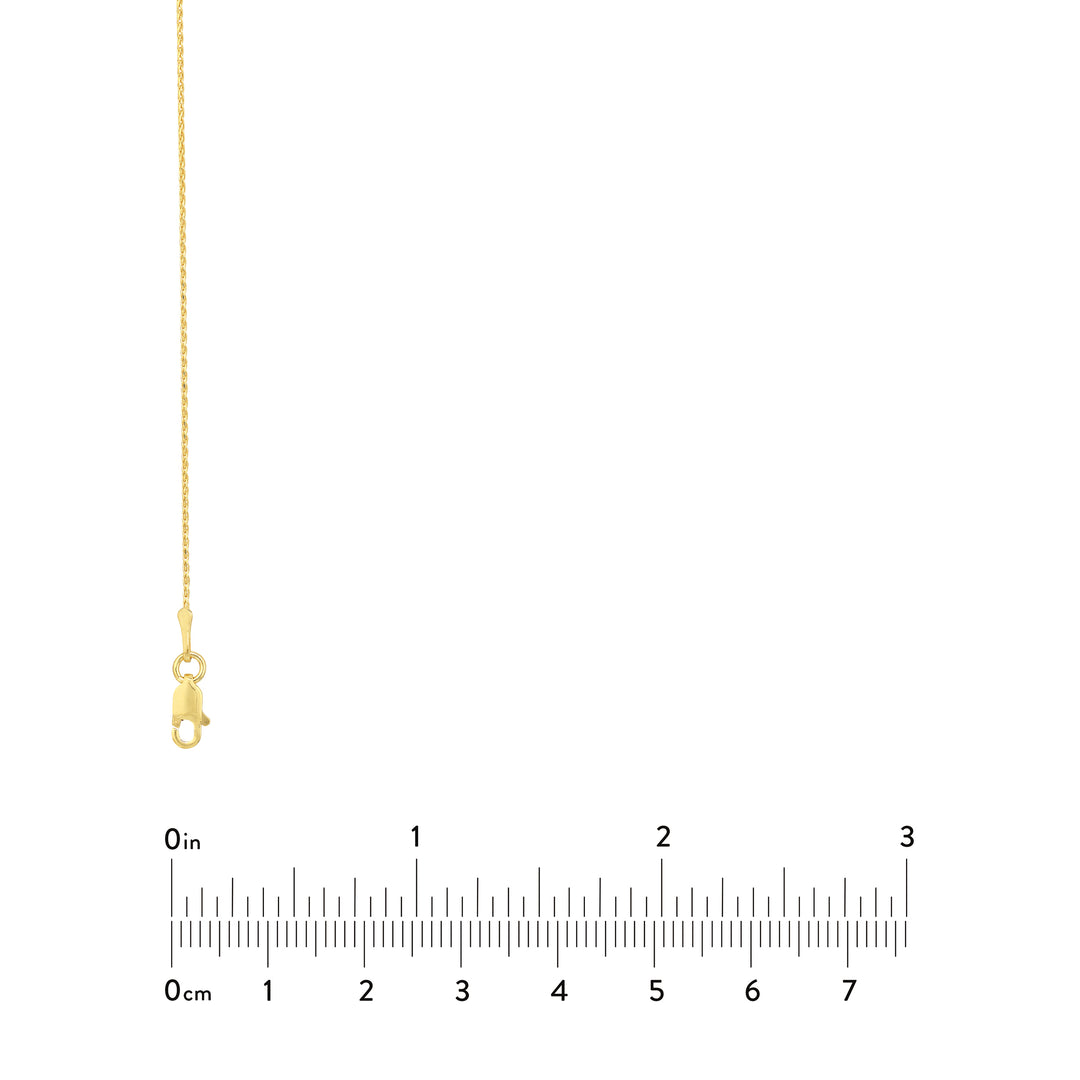 0.85mm D/C Round Wheat Chain with Lobster Lock