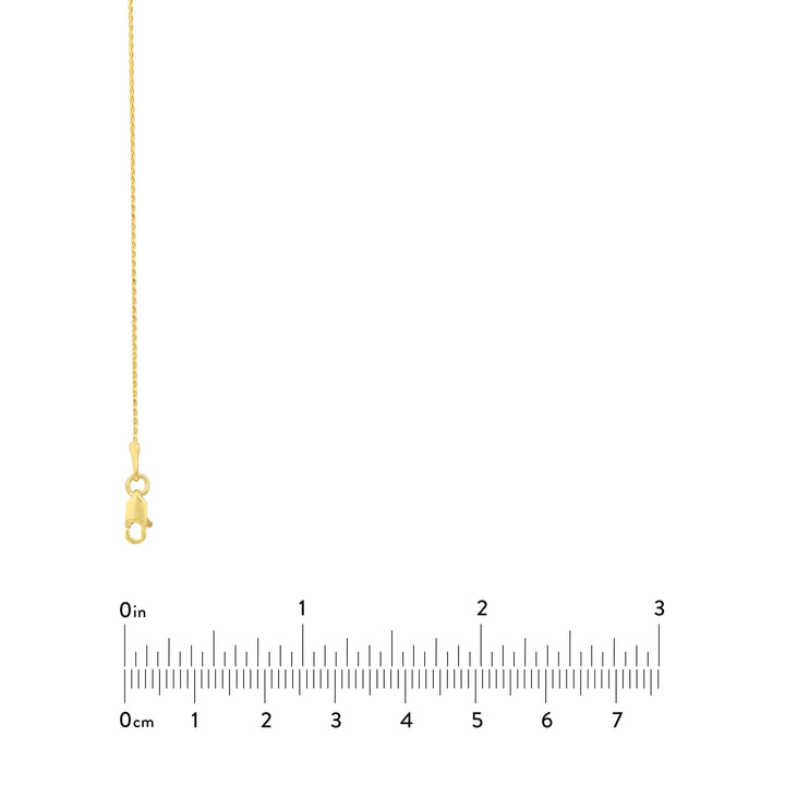 0.85mm D/C Round Wheat Chain with Lobster Lock