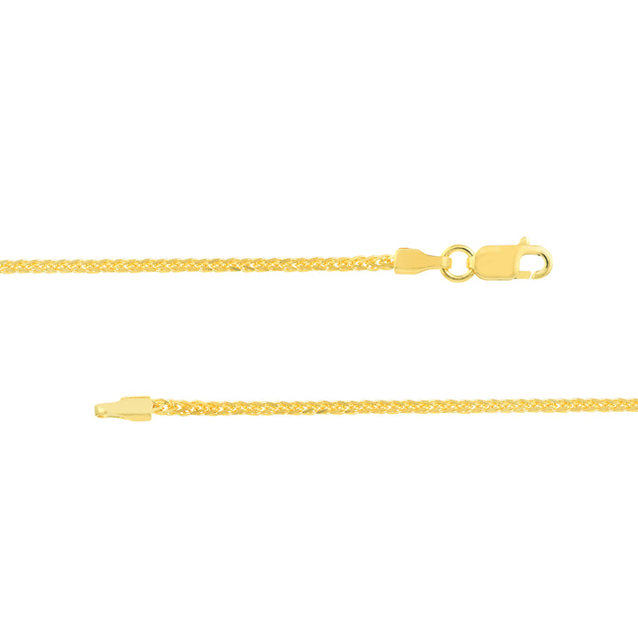 1.70mm Square Wheat Chain with Lobster Lock