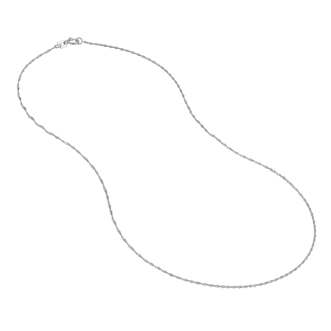 1mm Singapore Chain with Spring Ring