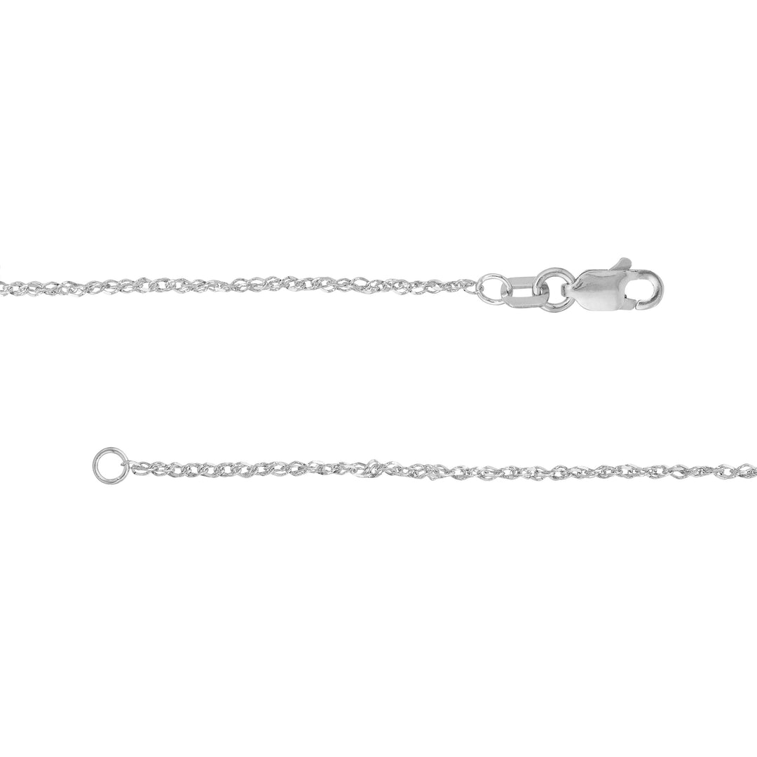 1.37mm Sparkle Singapore Chain with Lobster Lock