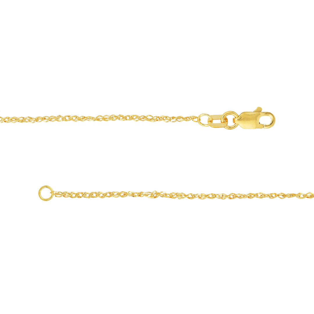 1.37mm Sparkle Singapore Chain with Lobster Lock