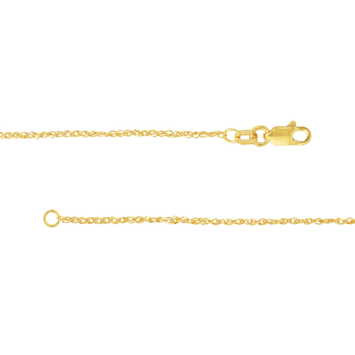 1.37mm Sparkle Singapore Chain with Lobster Lock