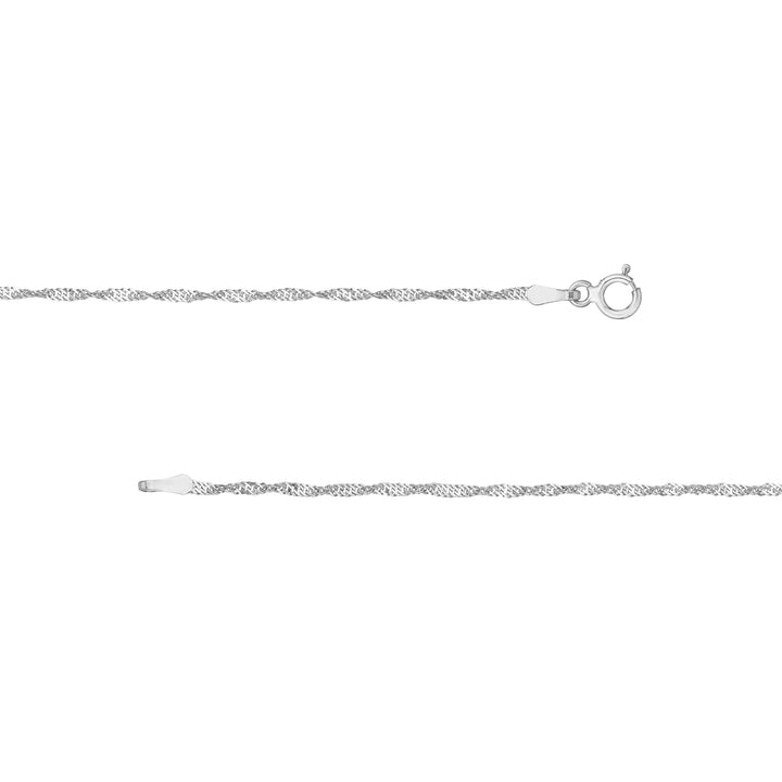 1.4mm Singapore Chain with Spring Ring