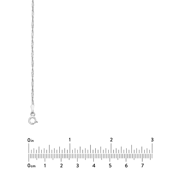 1.4mm Singapore Chain with Spring Ring