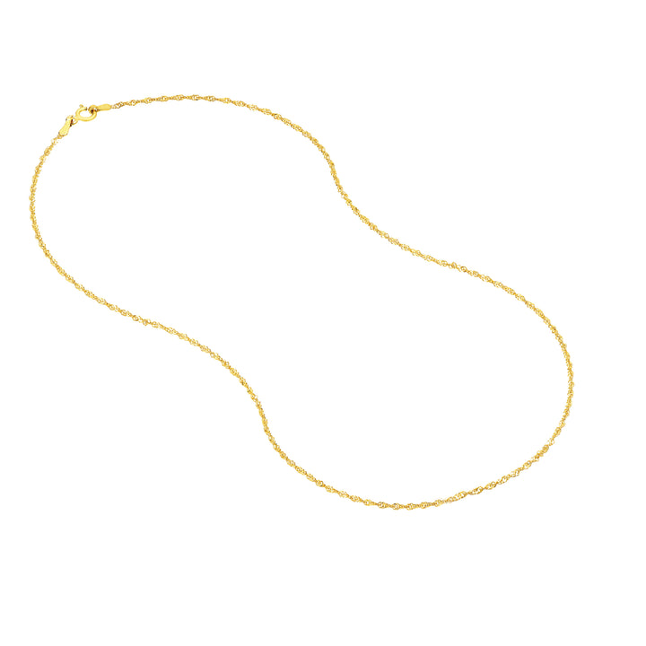1.4mm Singapore Chain with Spring Ring