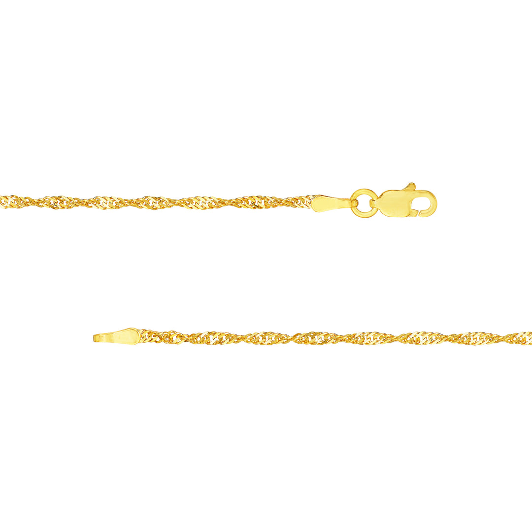 1.7mm Singapore Chain with Lobster Lock