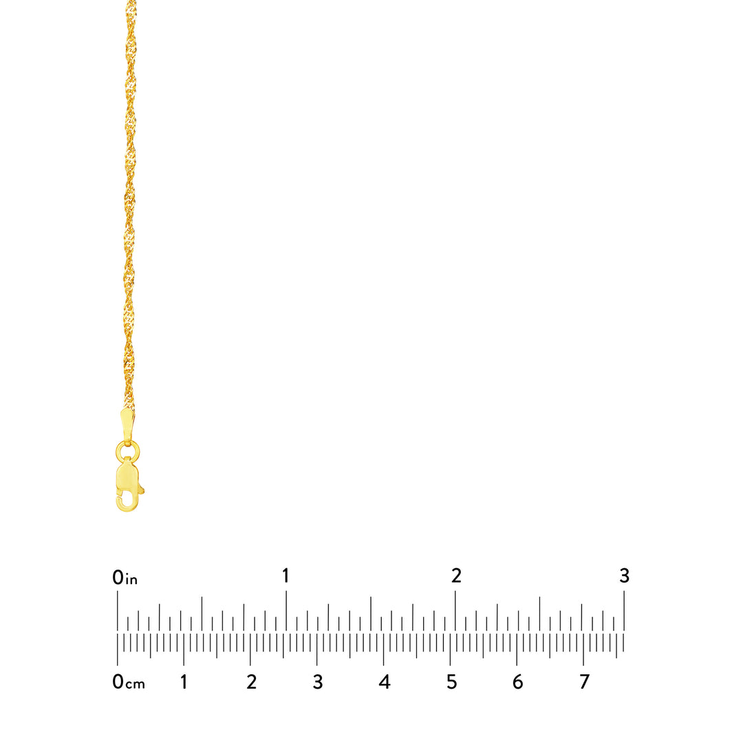 1.7mm Singapore Chain with Lobster Lock