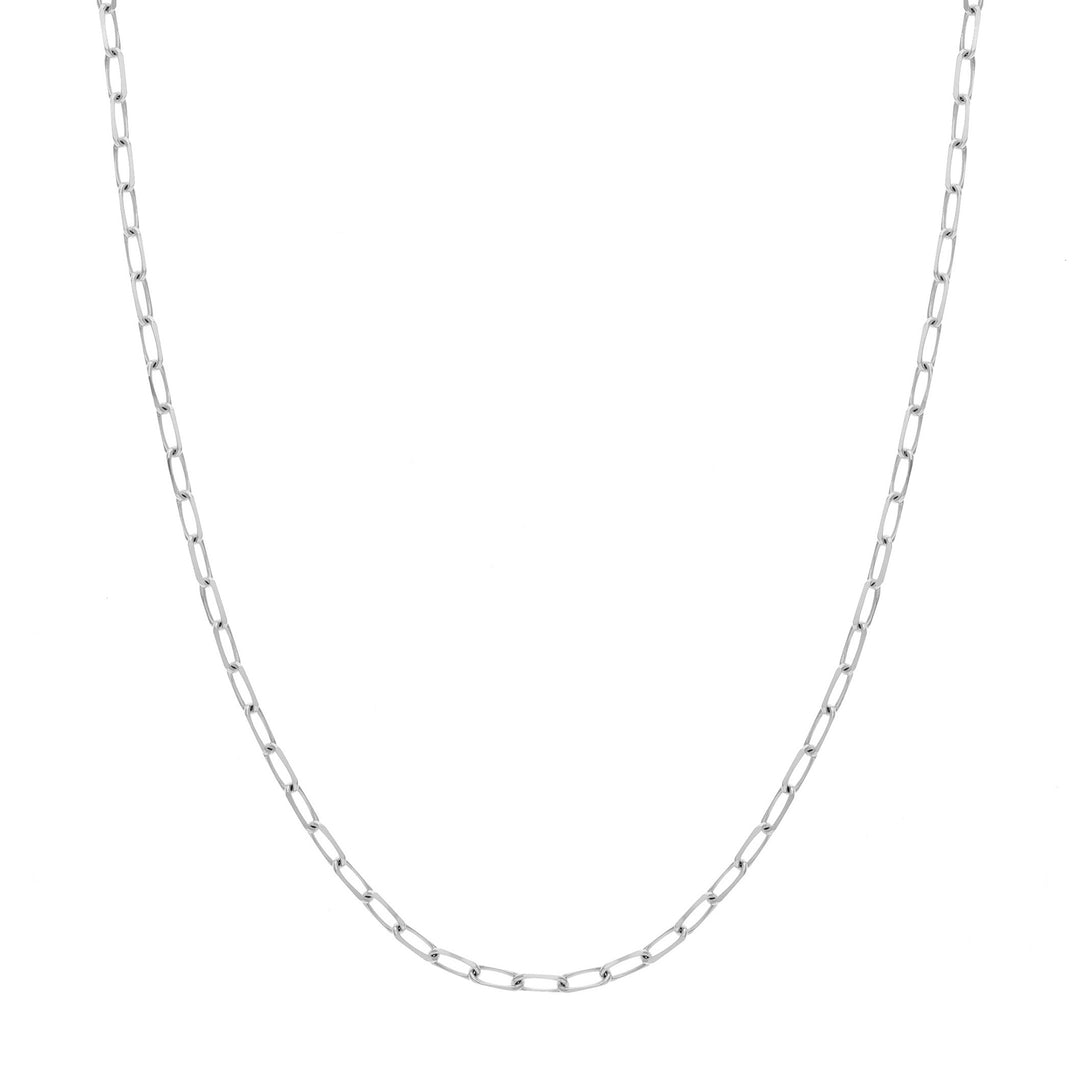 4mm Paper Clip Chain with Lobster Lock