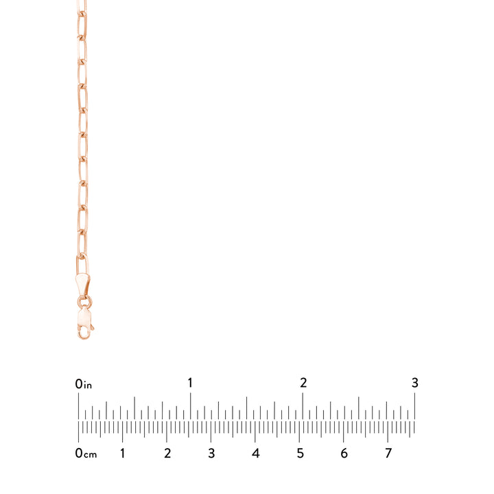 4mm Paper Clip Chain with Lobster Lock