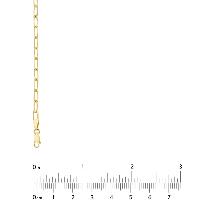 4mm Paper Clip Chain with Lobster Lock