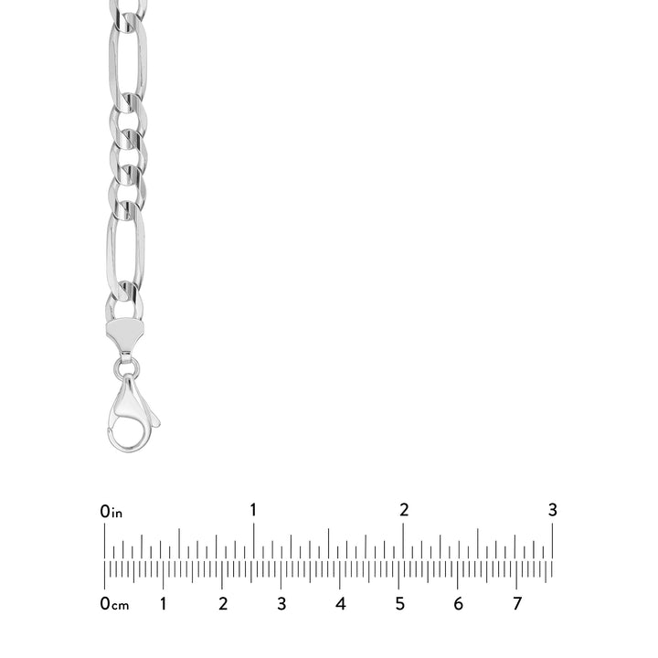 7.2mm Light Concave Figaro Chain Pear Shape Lock EndCap