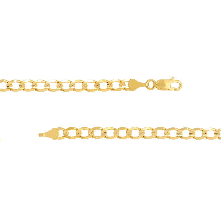 4.9mm Light Concave Curb Chain with Lob. Lock