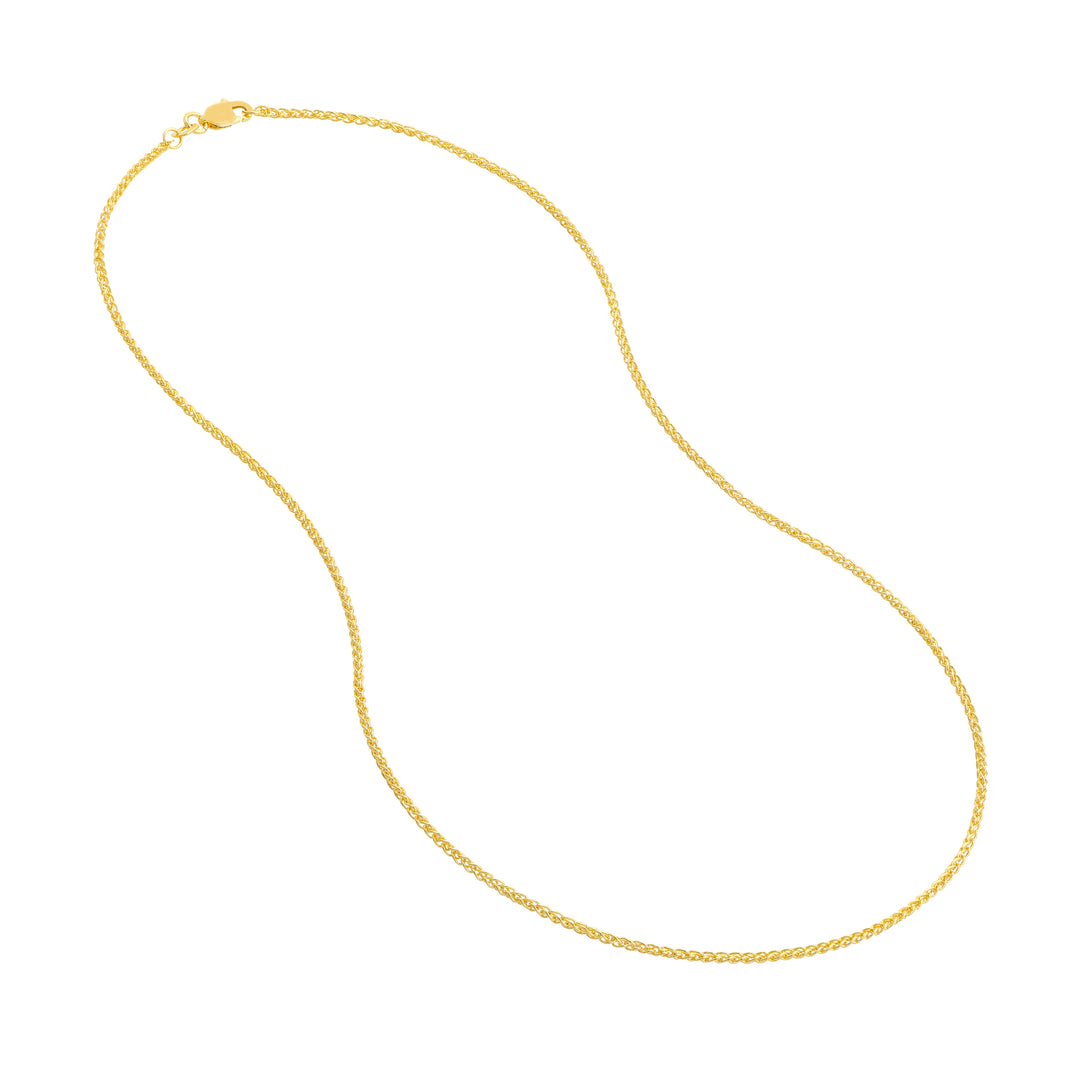 1.5mm Wheat Chain with Lobster Lock