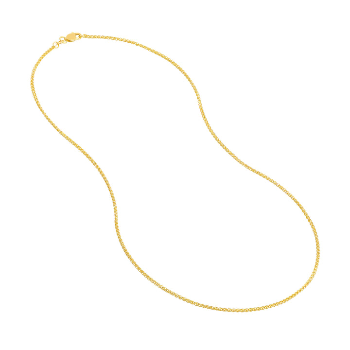 1.5mm Wheat Chain with Lobster Lock
