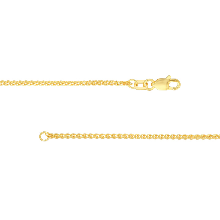 1.5mm Wheat Chain with Lobster Lock