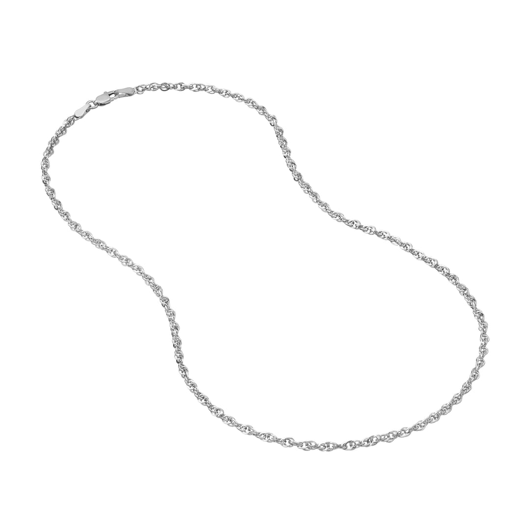 2.6mm Designer Rope Chain with Lobster Lock