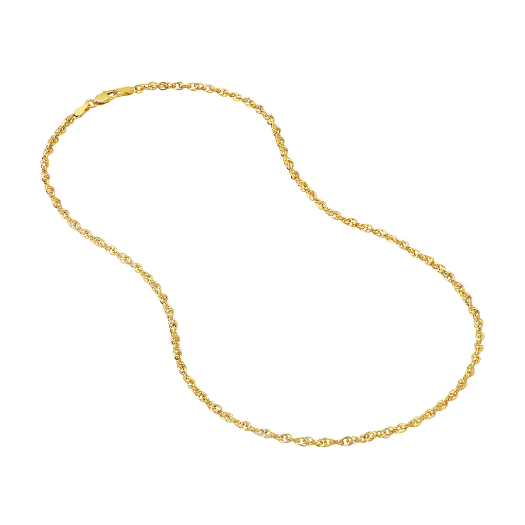 2.6mm Designer Rope Chain with Lobster Lock