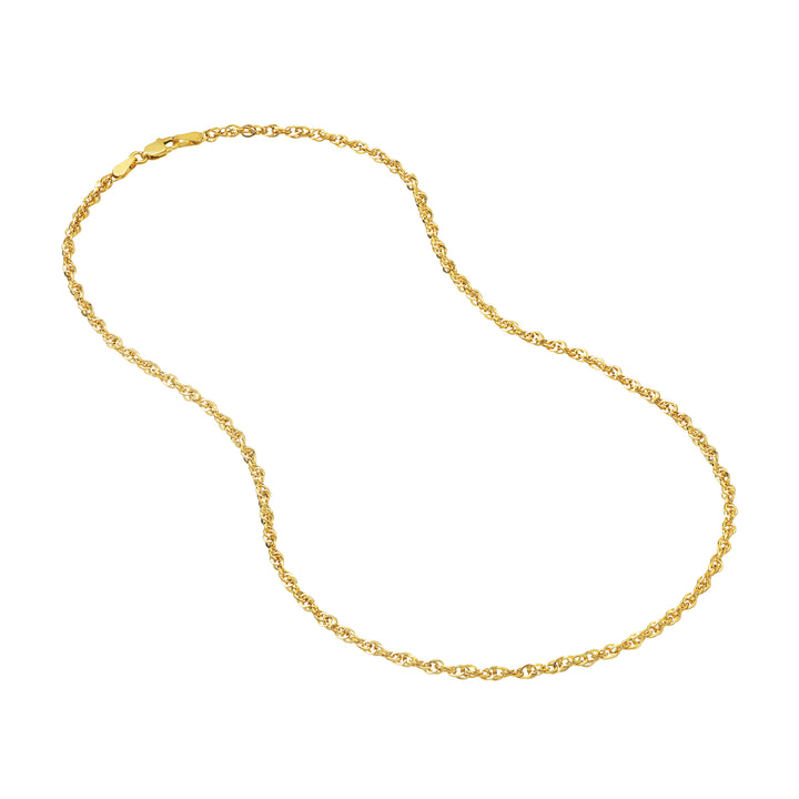 2.6mm Designer Rope Chain with Lobster Lock