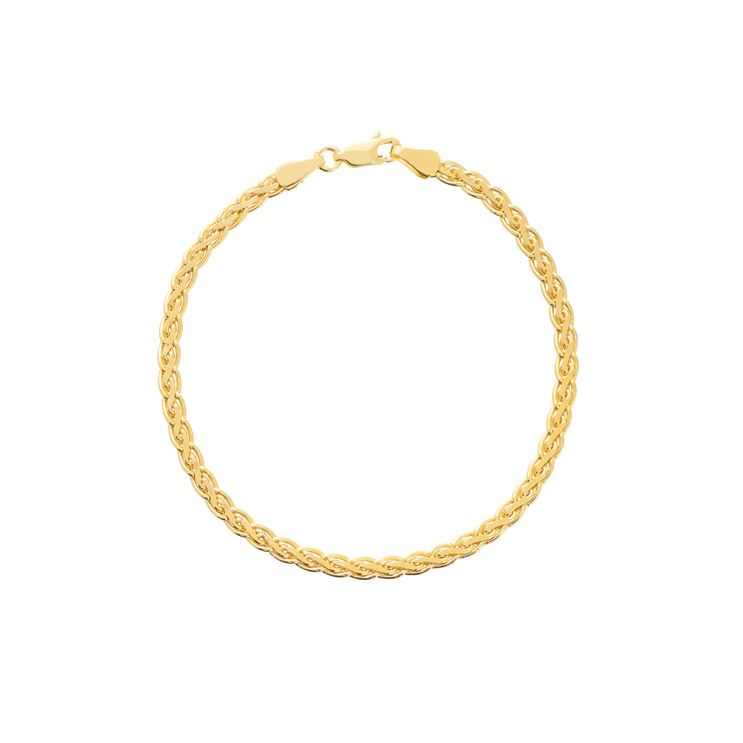 Hollow Flat Wheat Chain Bracelet