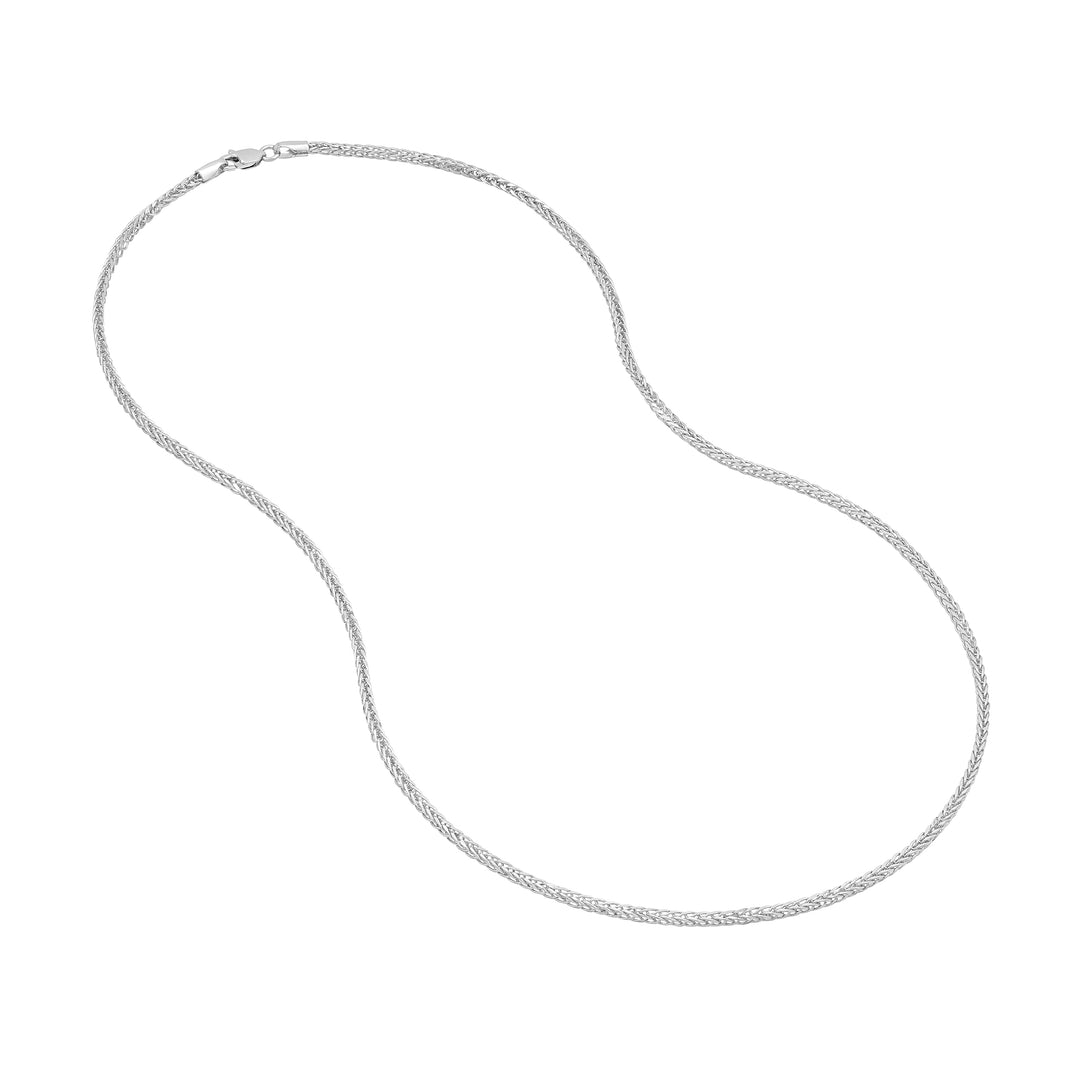 2.25mm Square Wheat Chain with Lobster Lock