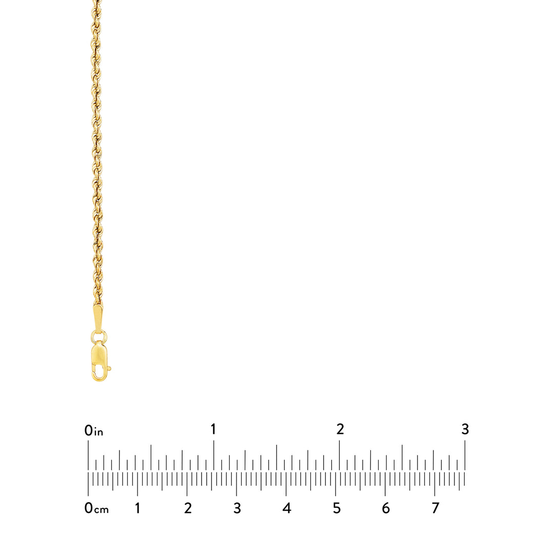 2mm Light Rope Chain with Lobster Lock