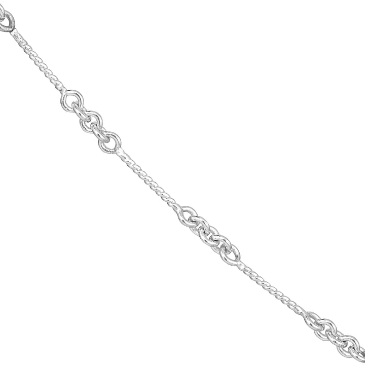 0.8mm Designer Twist Chain with Lobster Lock
