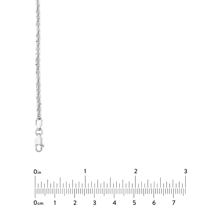 Sterling Silver 2.9mm Sparkle Chain with Lobster Lock