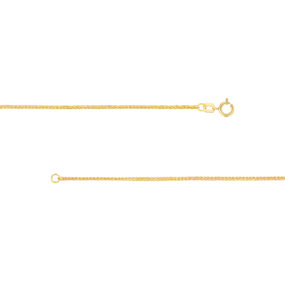 1.50mm Square Wheat Chain with Spring Ring