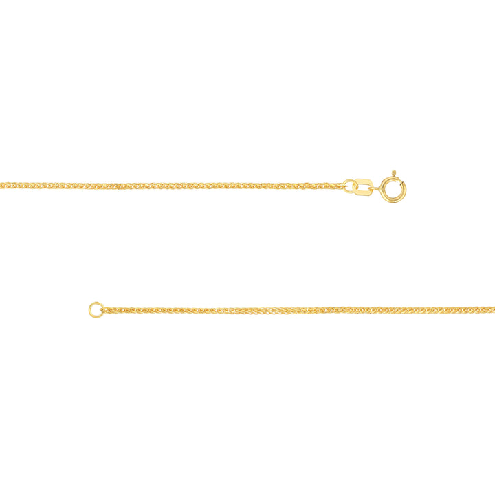 1.50mm Square Wheat Chain with Spring Ring