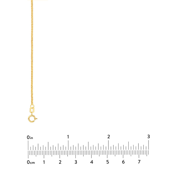 1.50mm Square Wheat Chain with Spring Ring