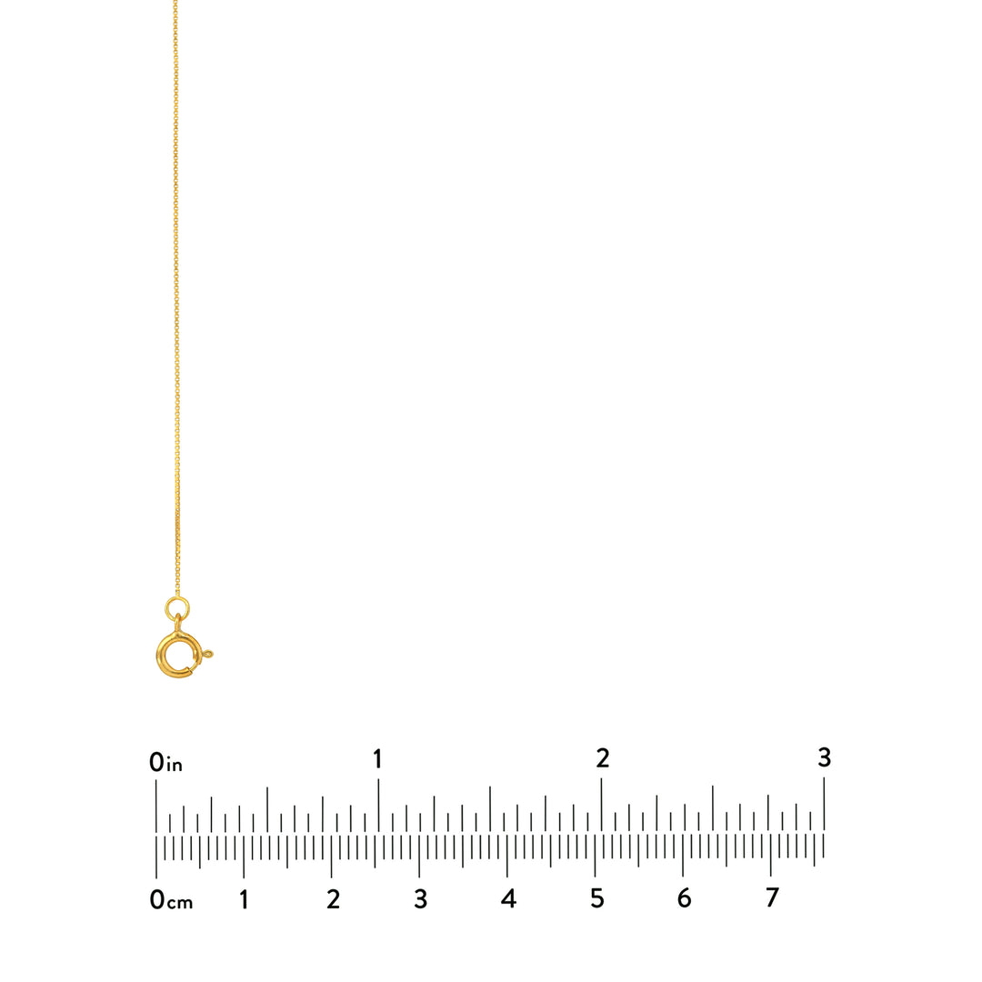 0.55mm Box Chain with Spring Ring and Q-Tag