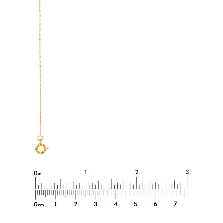 0.55mm Box Chain with Spring Ring and Q-Tag