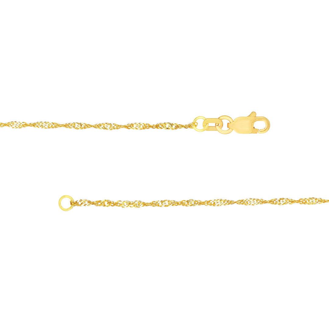 1.4mm Singapore Chain with Lobster Lock