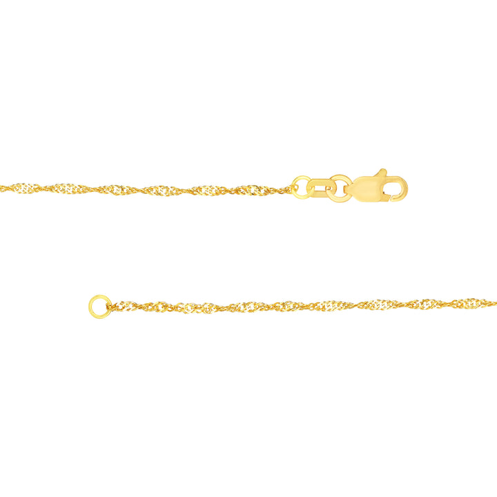 1.4mm Singapore Chain with Lobster Lock