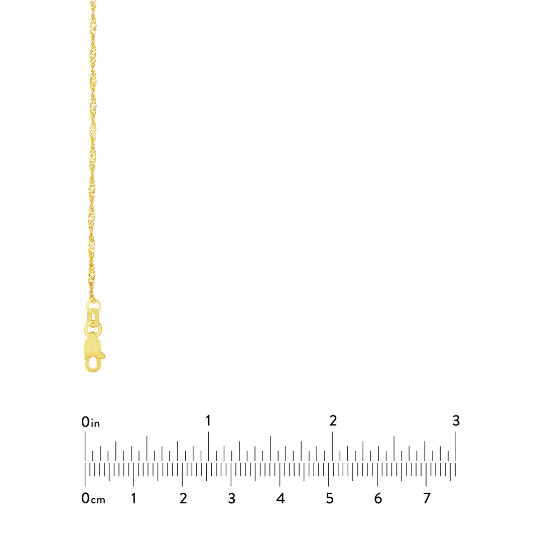 1.4mm Singapore Chain with Lobster Lock