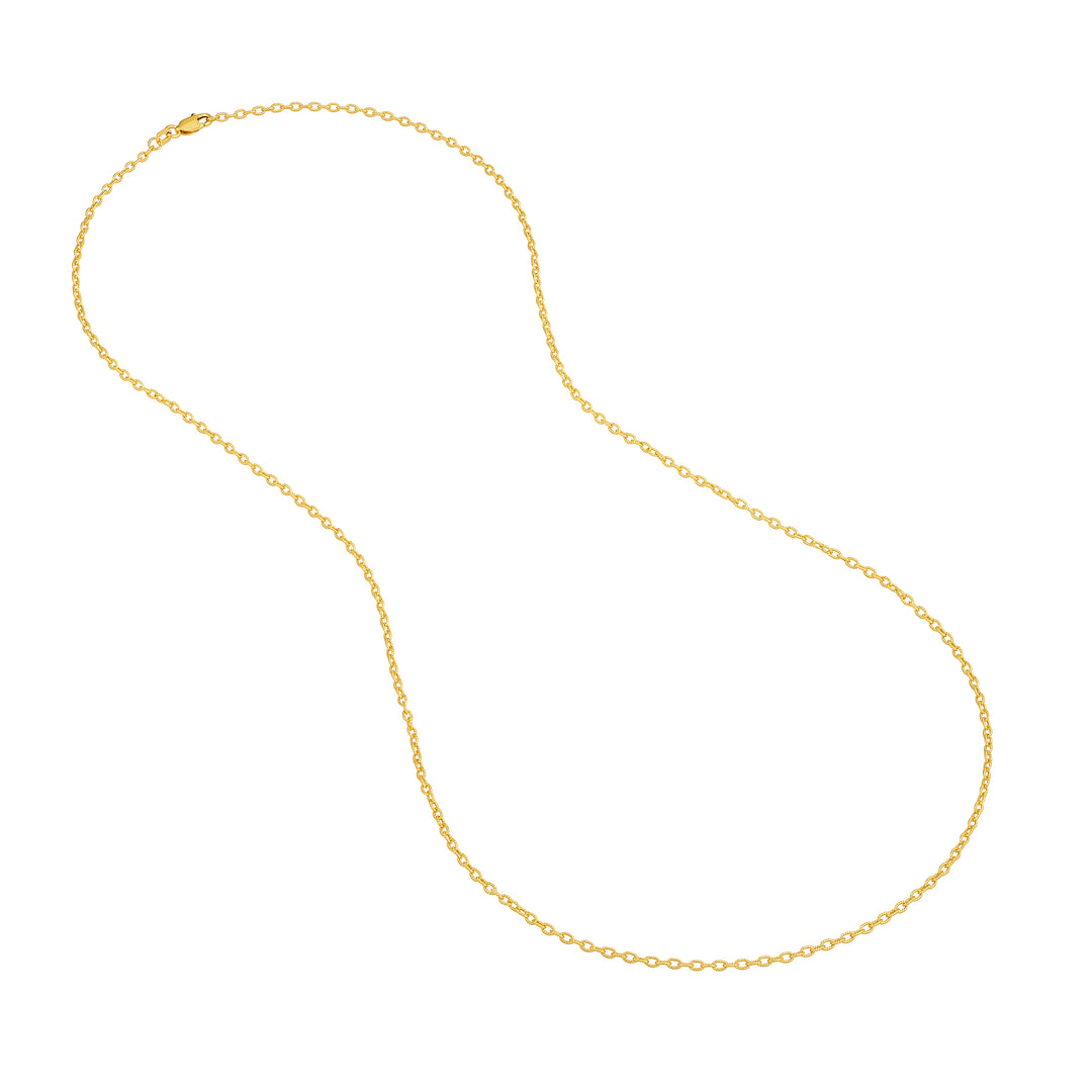 1.85mm Designer Rolo Chain with Lobster Lock