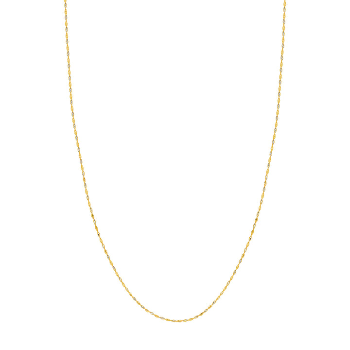 1.35mm Yellow/White Dorica Chain with Lobster Lock
