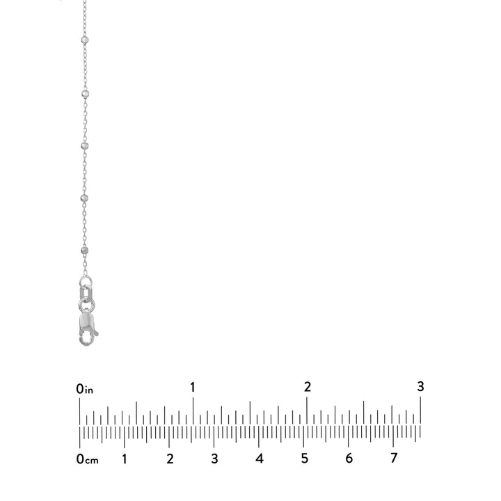 Faceted Bead Saturn Chain