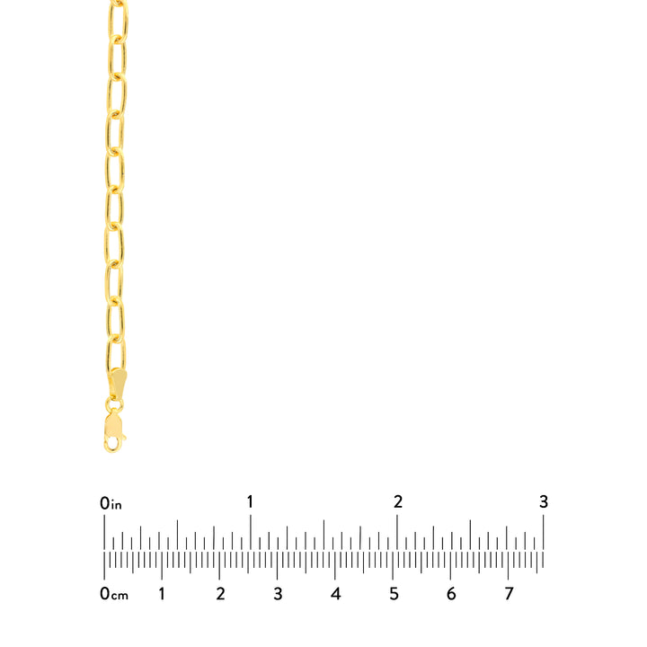 5mm Paper Clip Chain with Lobster Lock