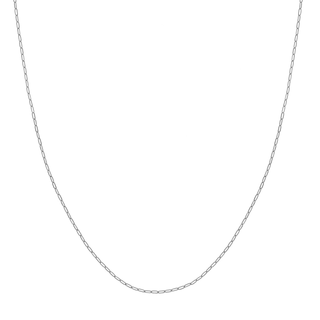 1.30mm Paper Clip Chain with Pear Shape Lobster Lock