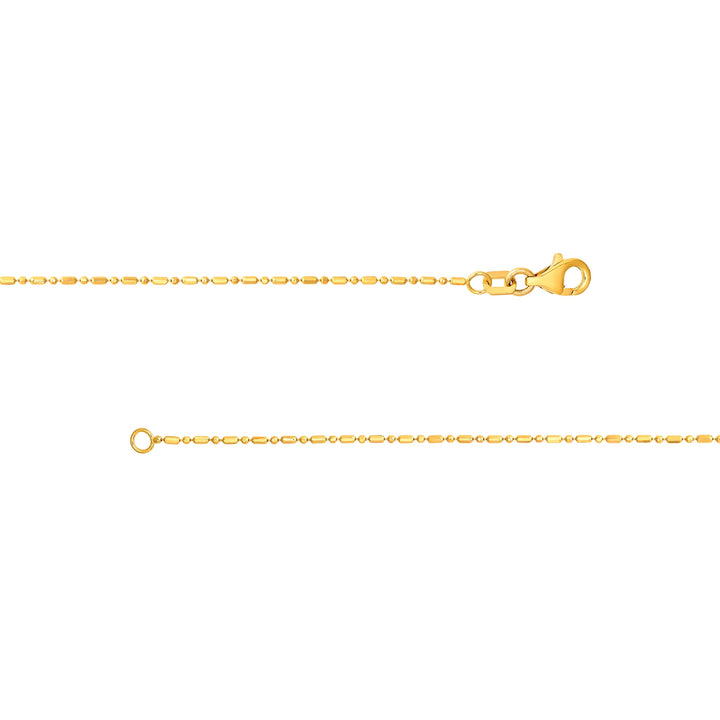1.0mm D/C Bead and Bar Chain