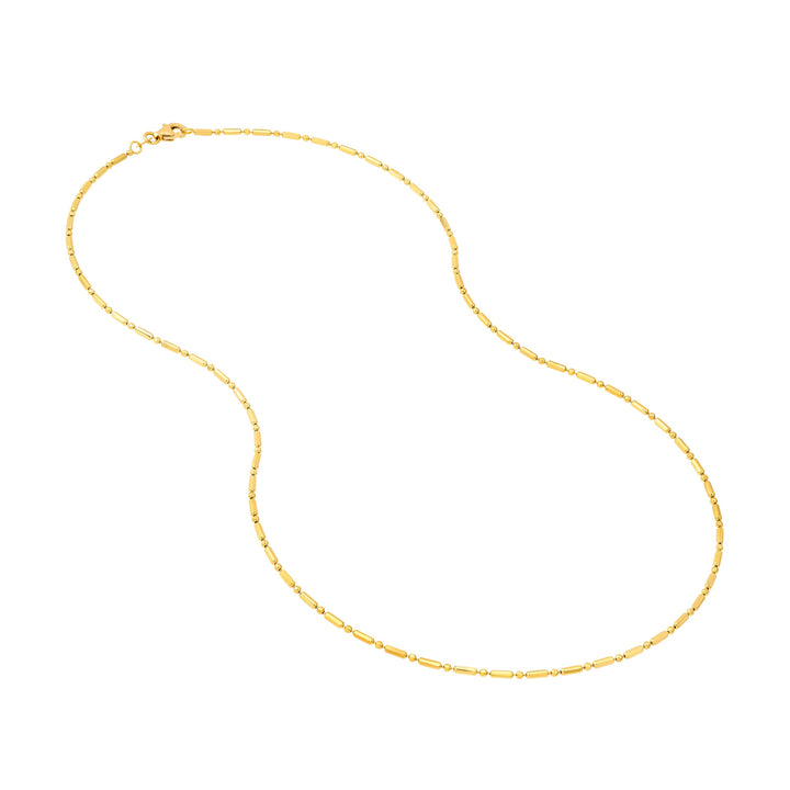 1.50mm Bead and Long Bar Chain