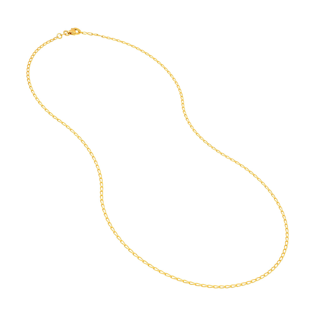 2.00mm Hammered Long Piatto Chain