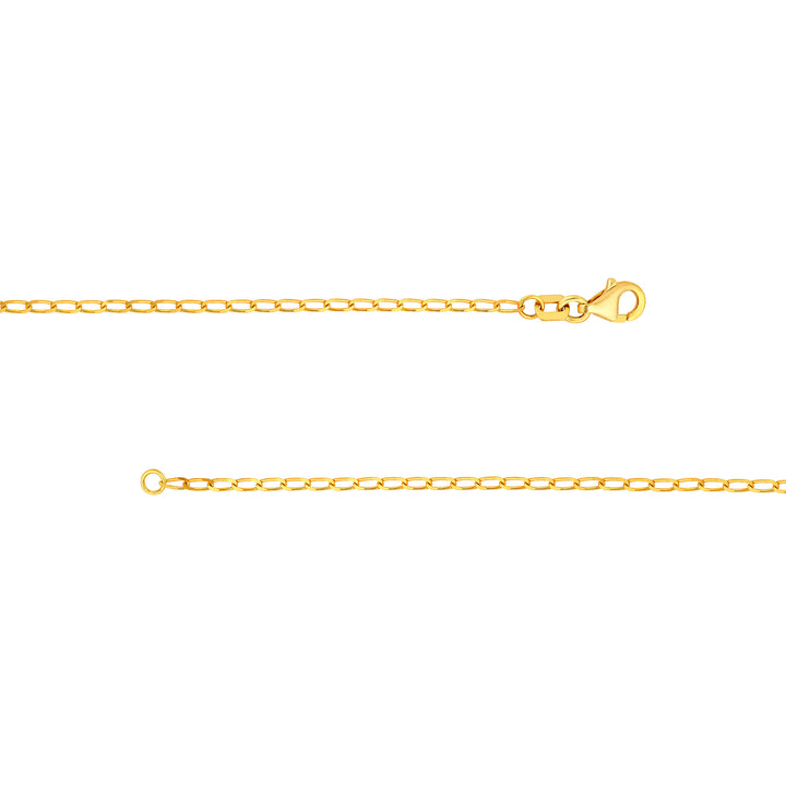 2.00mm Hammered Long Piatto Chain