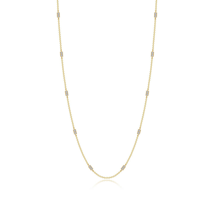 0.6 CTW Adjustable Station Necklace
