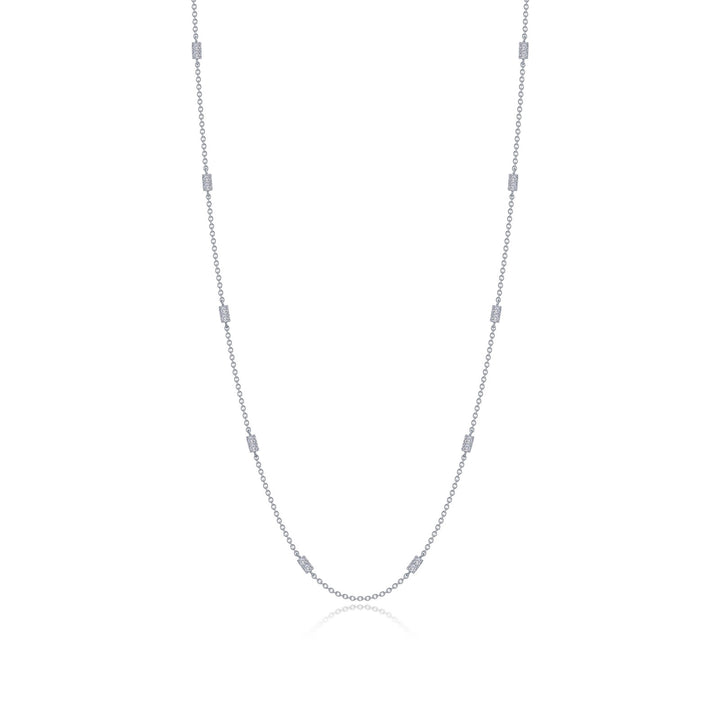 0.6 CTW Adjustable Station Necklace