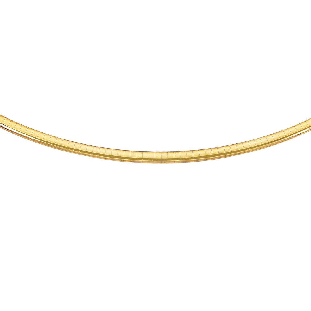 14K Gold 18"" 4mm Classic Omega