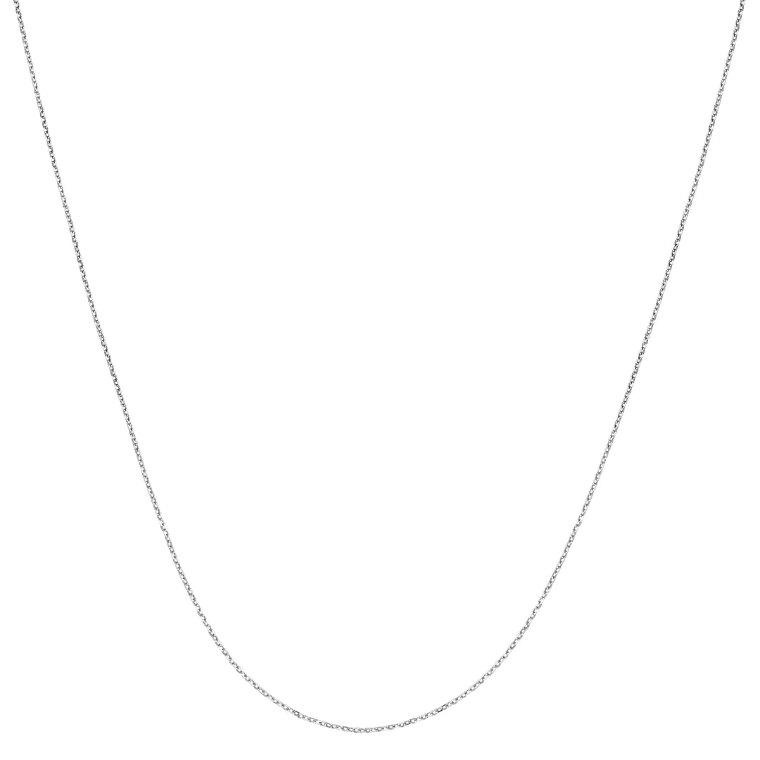 Platinum 0.87mm Diamond Cut Cable Chain
