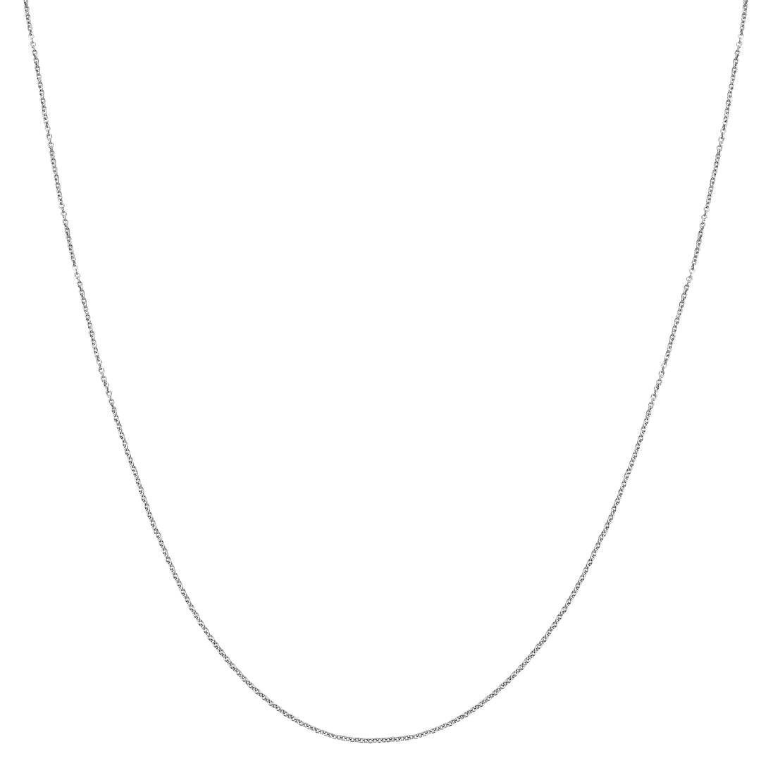 Platinum 0.97mm Oval Cable Chain